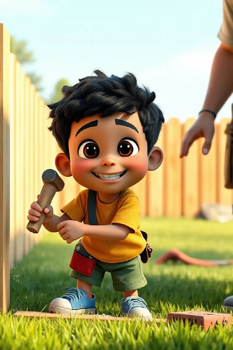 Picture 4 from the tale The Boy and the Rescue Rabbit