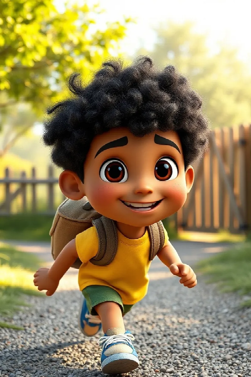 Picture 1 from the tale The Boy and the Rescue Tortoise
