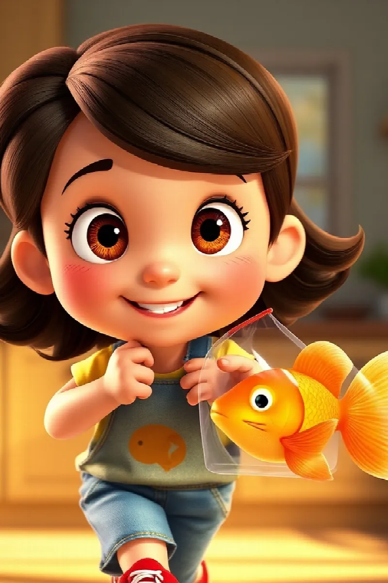 Picture 1 from the tale The Girl and the Goldfish