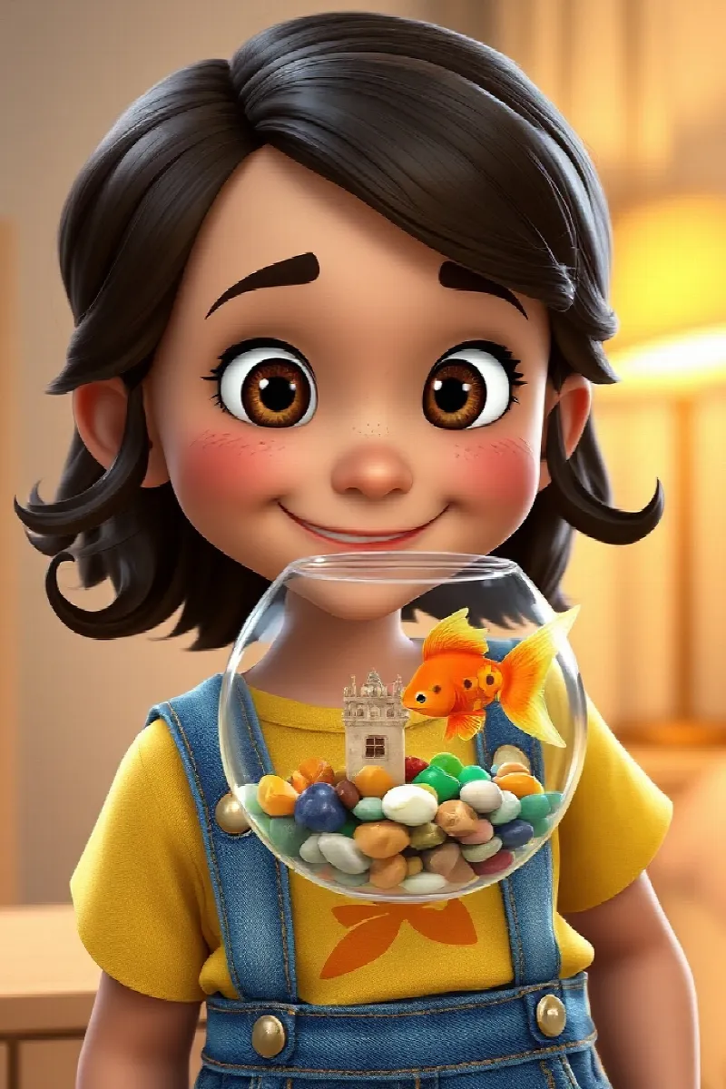 Picture 2 from the tale The Girl and the Goldfish
