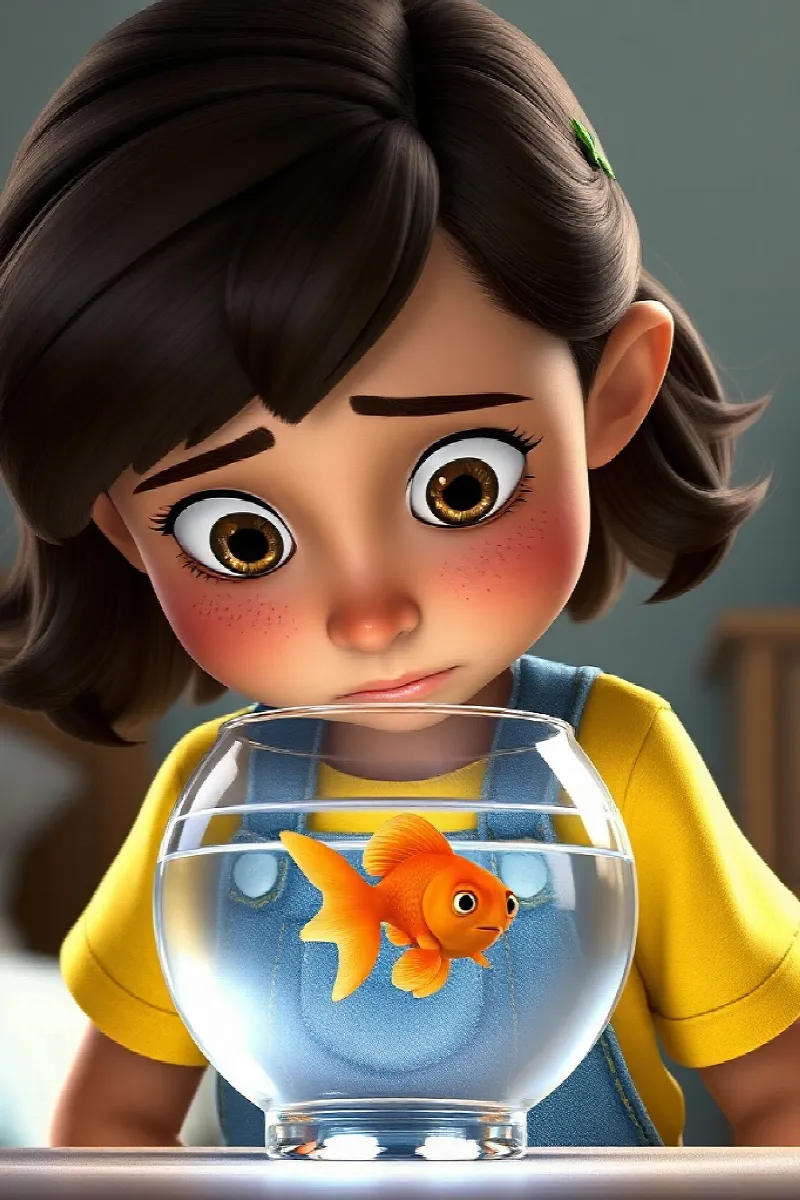 Picture 3 from the tale The Girl and the Goldfish