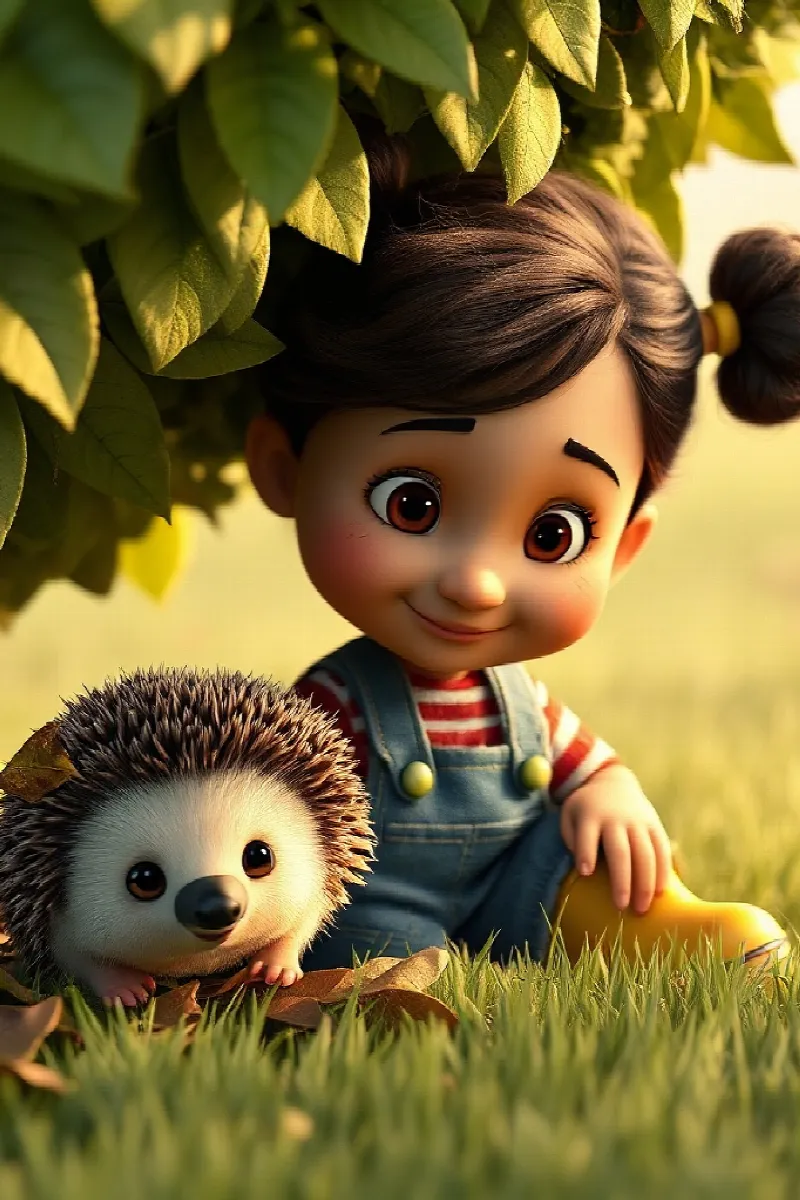 Picture 2 from the tale The Girl and the Hedgehog