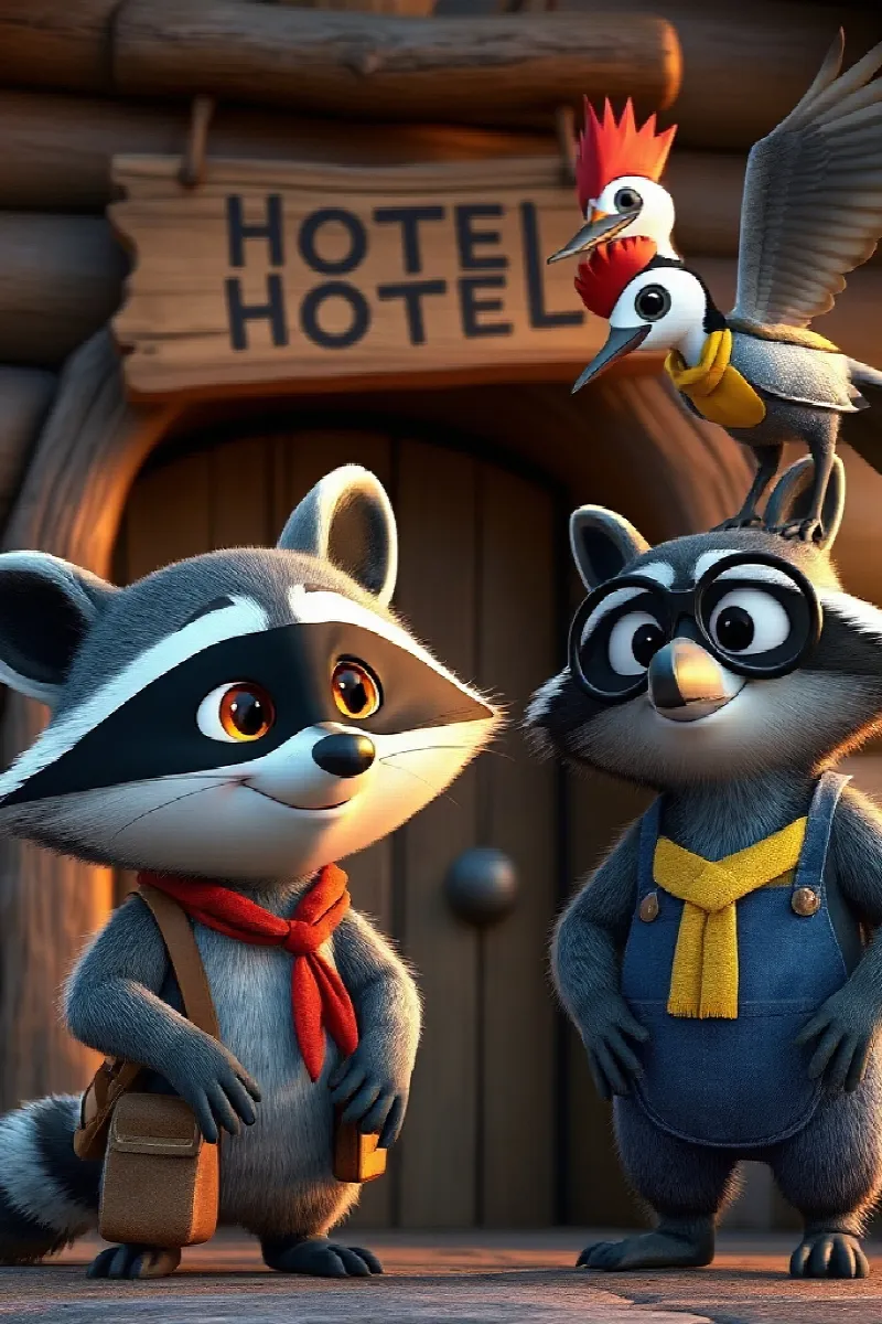 Picture 3 from the tale The Hollow Log Hotel