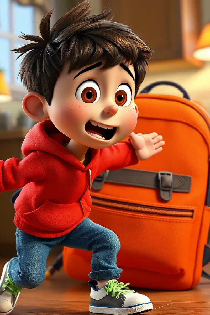 Picture 3 from the tale The Hungry Backpack