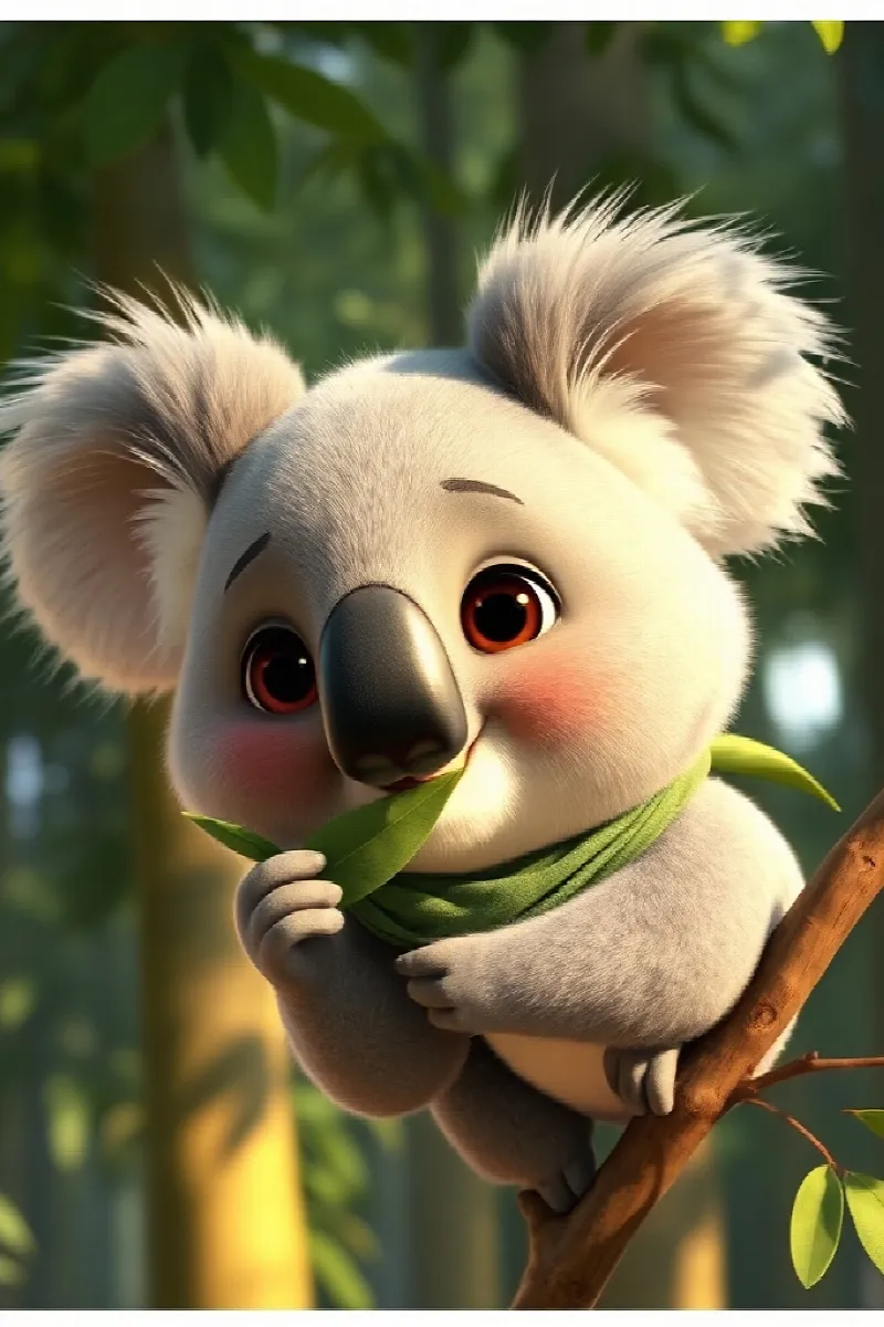 Picture 1 from the tale The Little Koala's Question