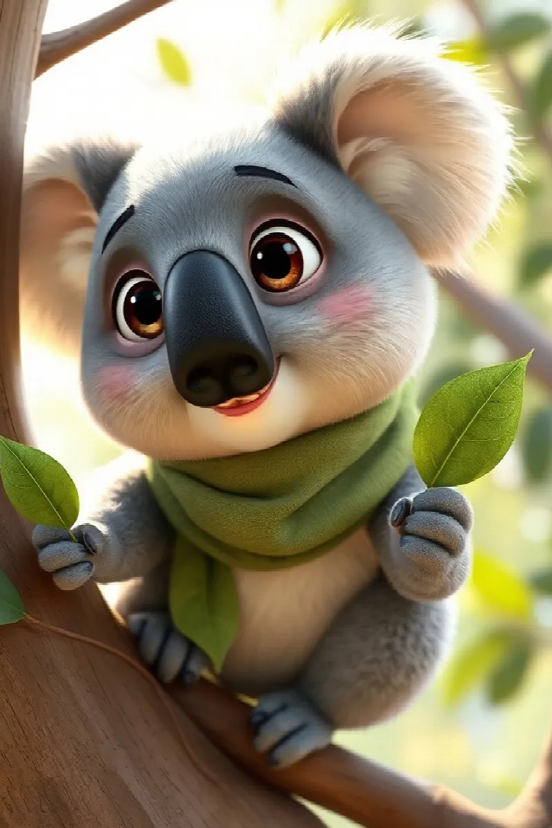 Picture 2 from the tale The Little Koala's Question