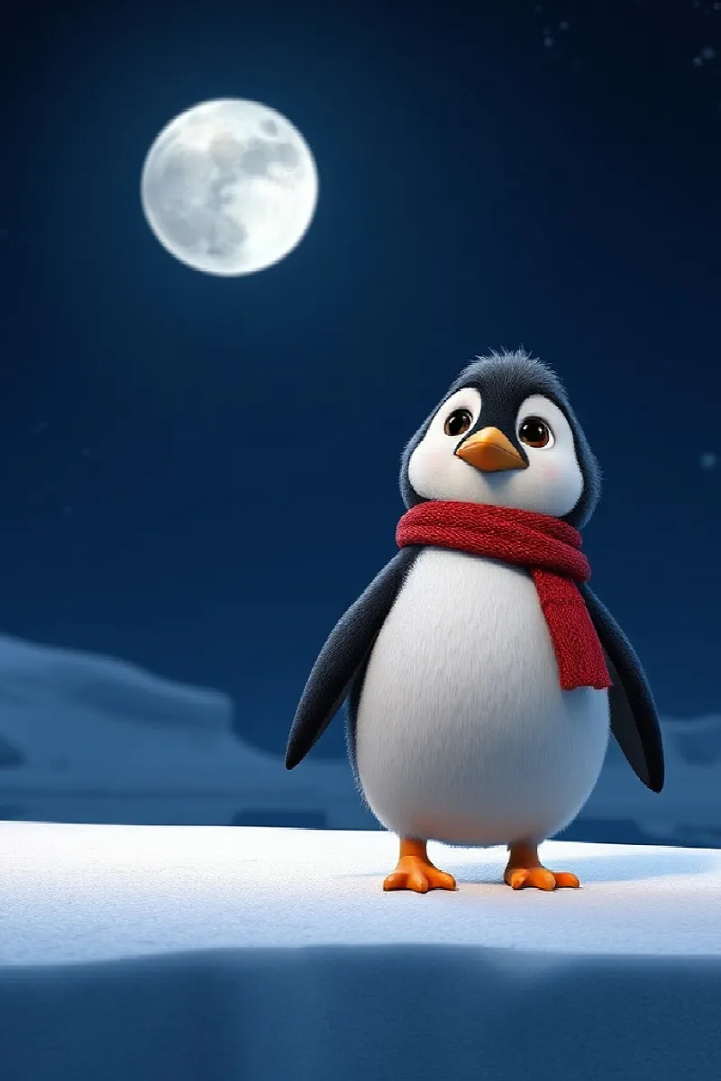 Picture 1 from the tale The Penguin's Missing Moon