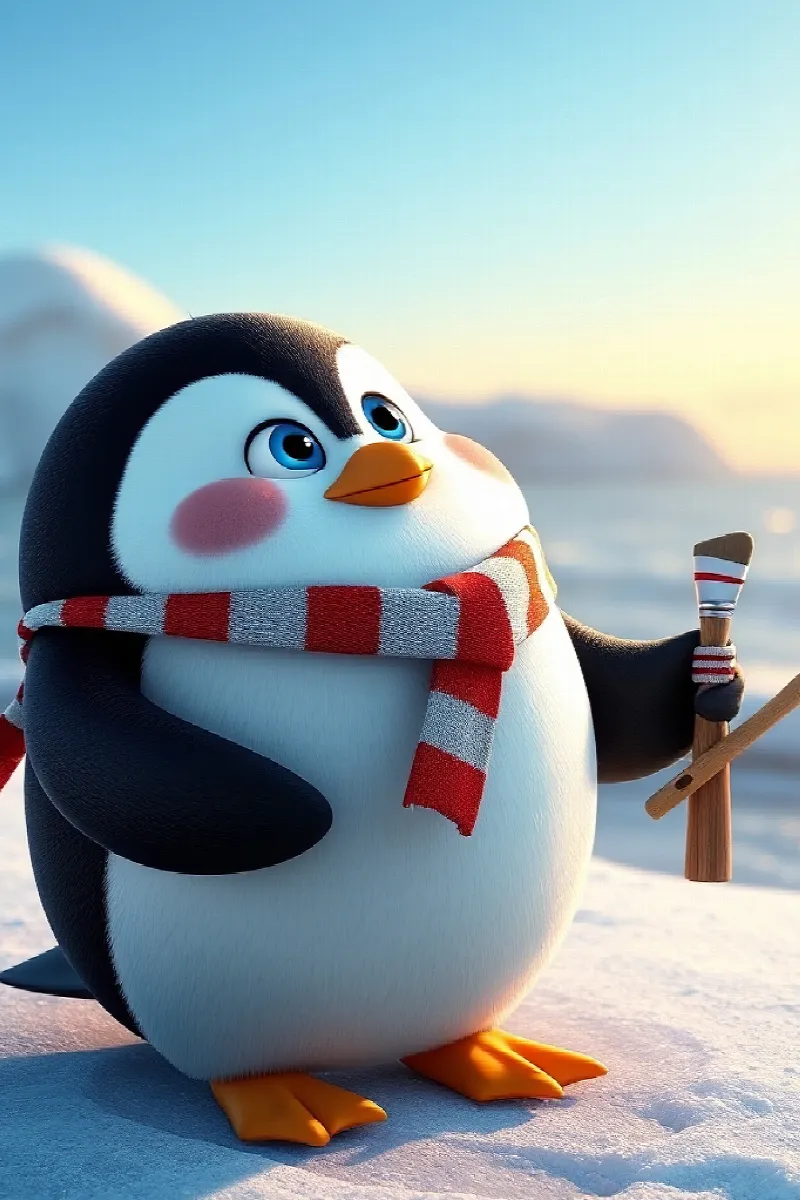 Picture 1 from the tale The Penguin's Rainbow Boat