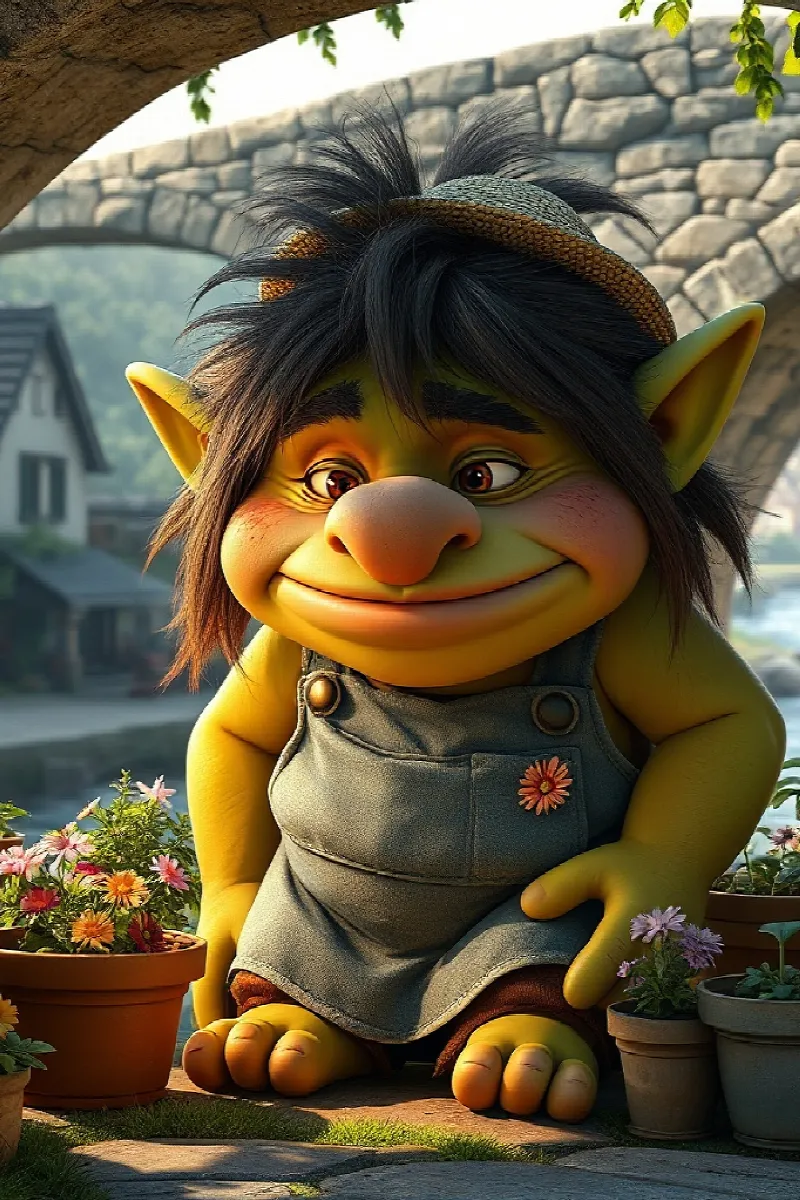 Picture 1 from the tale The Troll's Flower Shop