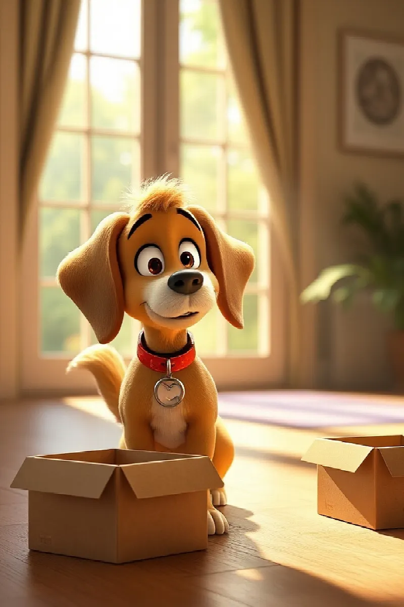 Köpeğin Kedi Dostu masalından 1. resim
