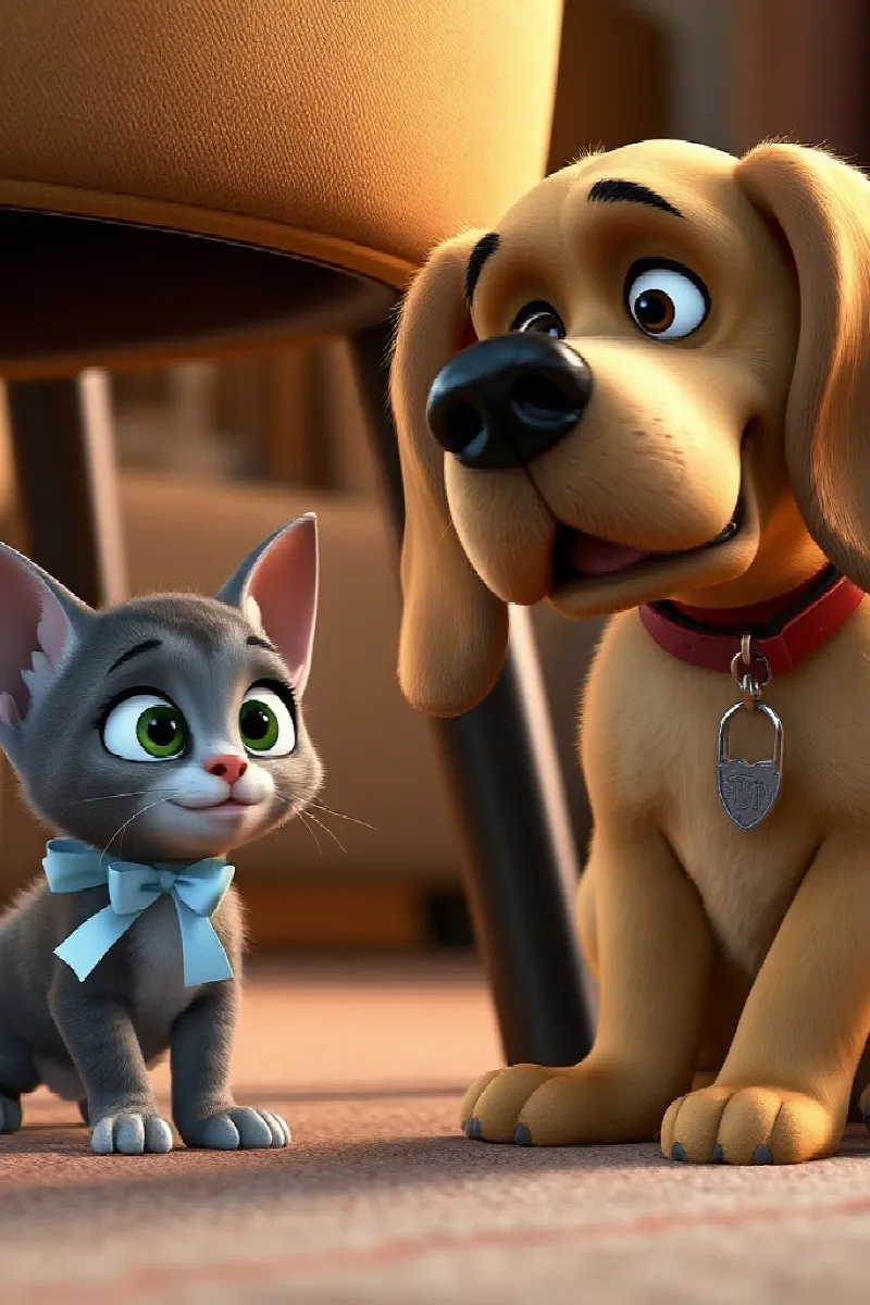 Köpeğin Kedi Dostu masalından 3. resim