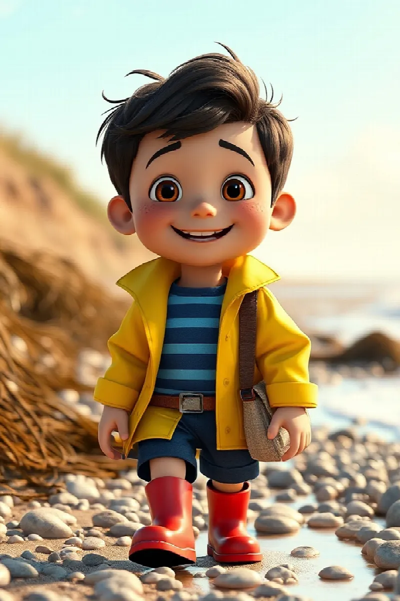 Picture 1 from the tale The Boy and the Little Seal