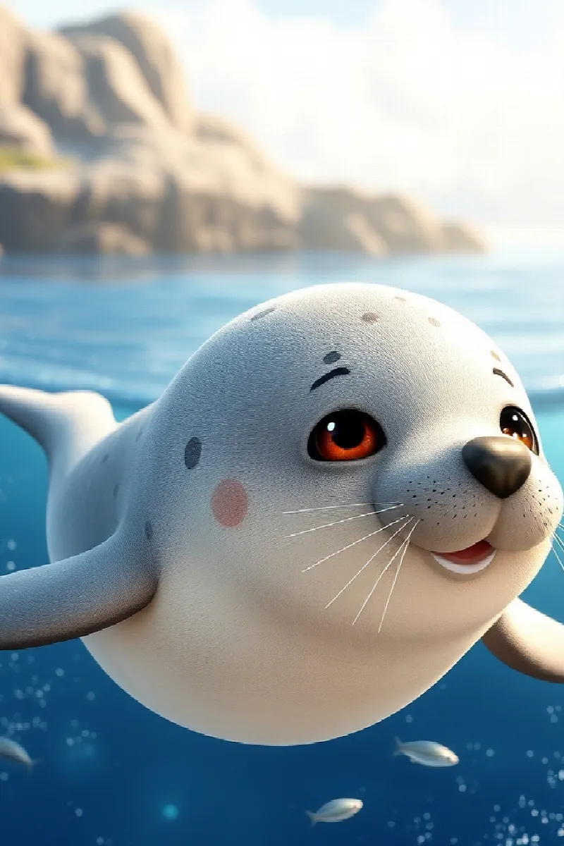 Picture 1 from the tale The Little Seal's Lighthouse