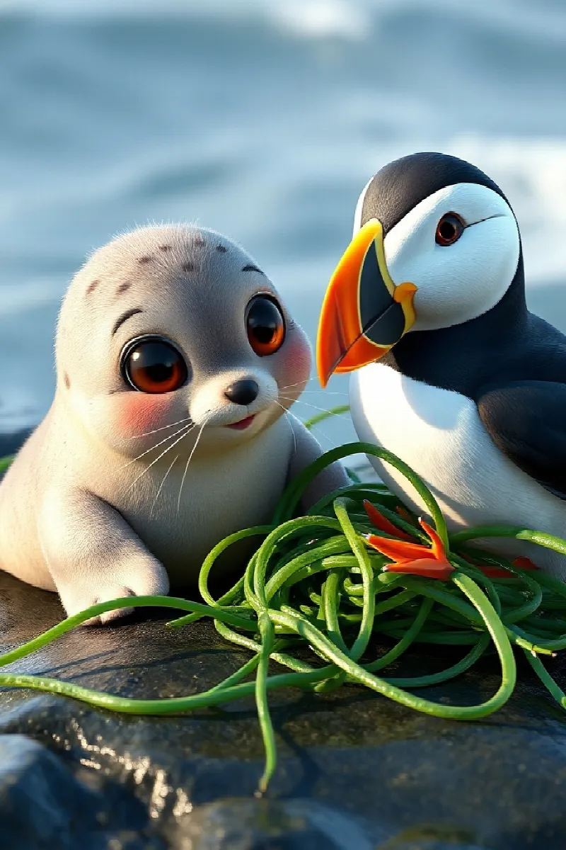 Picture 2 from the tale The Little Seal's Lighthouse