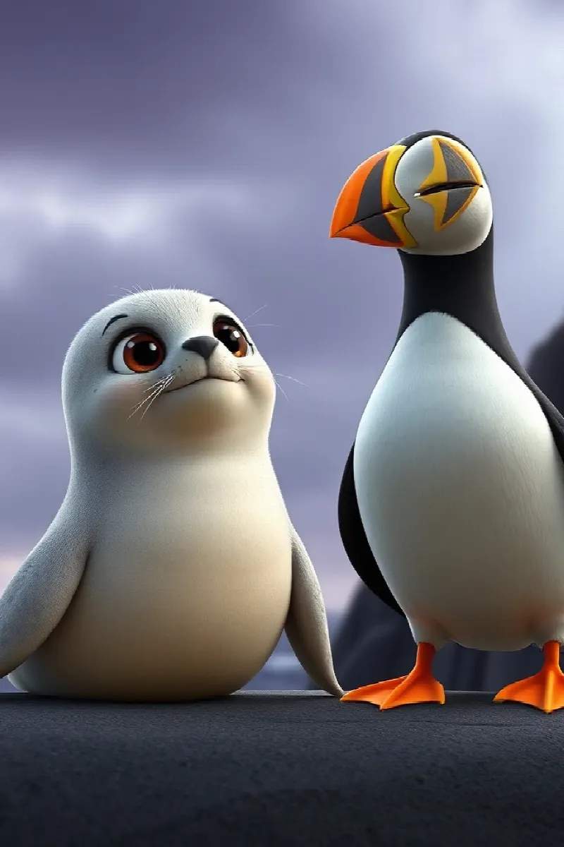 Picture 4 from the tale The Little Seal's Lighthouse