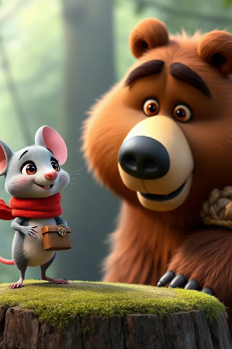 Picture 3 from the tale The Bear's Tiny Teacher