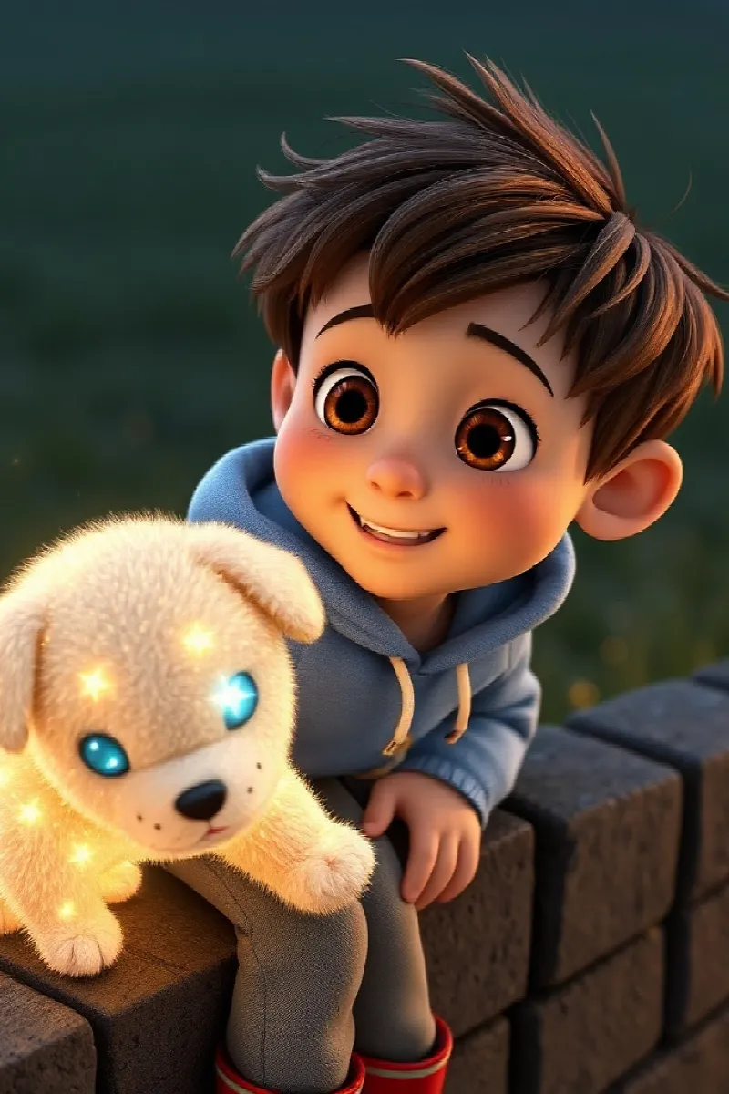 Picture 2 from the tale The Boy and the Star Puppy