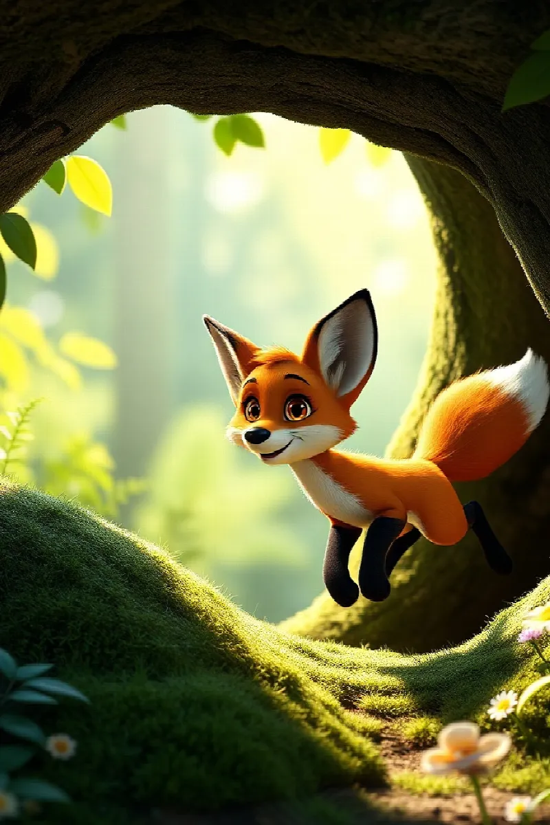 Picture 1 from the tale The Fox's Little Brother
