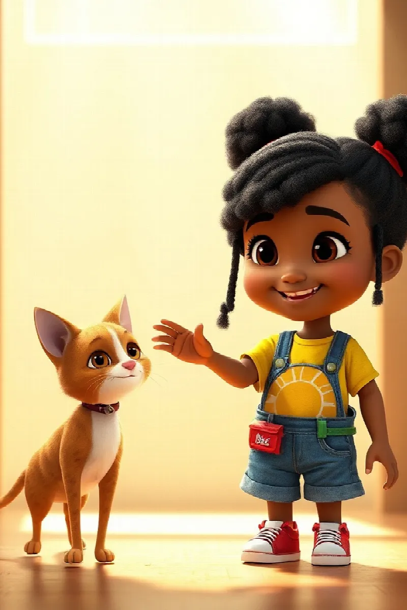 Picture 2 from the tale The Girl and the Rescue Cat