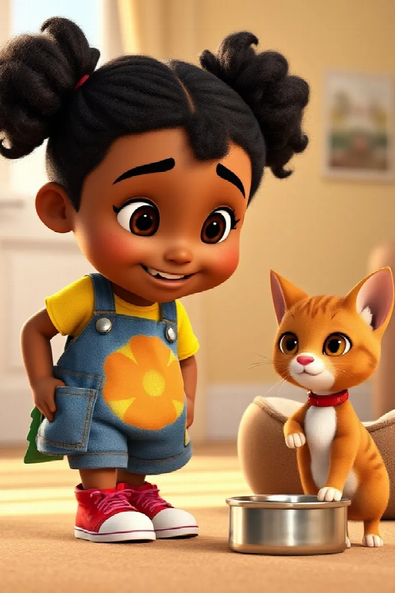 Picture 3 from the tale The Girl and the Rescue Cat