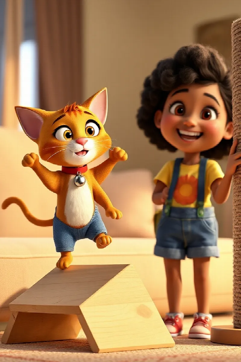 Picture 4 from the tale The Girl and the Rescue Cat