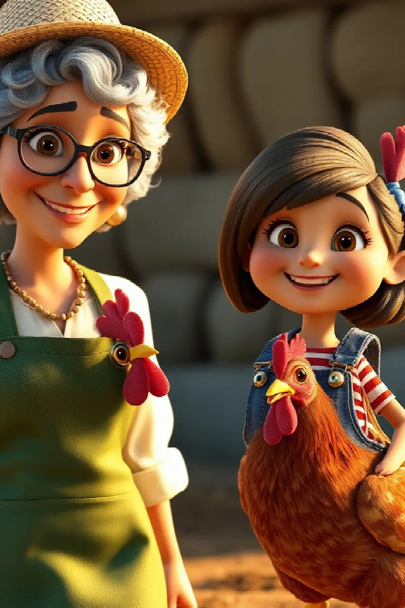 Picture 3 from the tale The Girl and the Rescue Hen