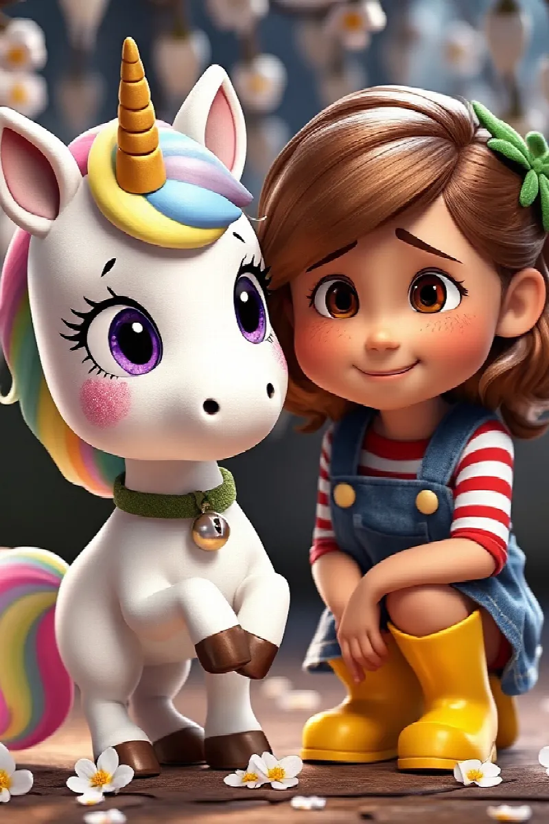 Picture 4 from the tale The Girl and the Tiny Unicorn