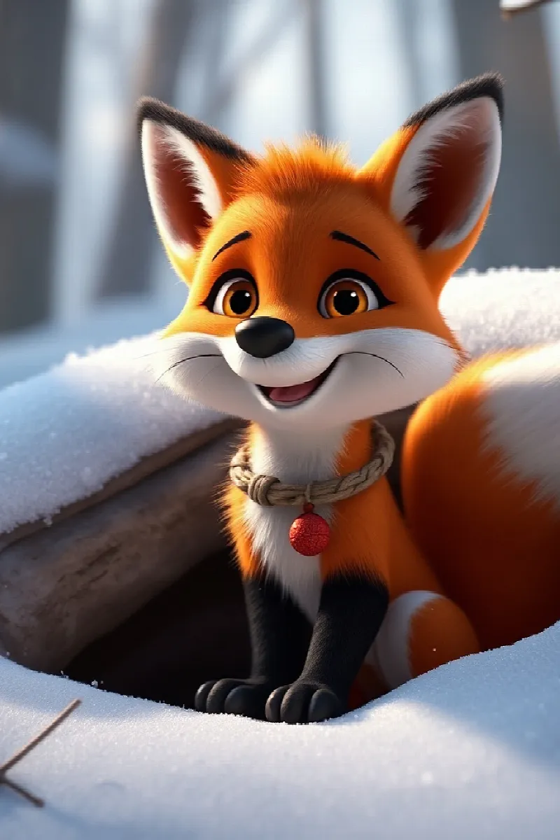 Picture 1 from the tale The Little Winter Fox