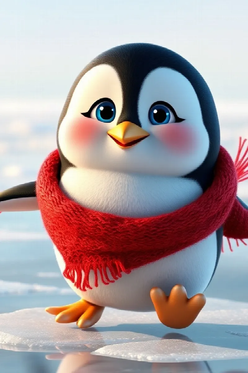 Picture 2 from the tale The Penguin's Lost Scarf