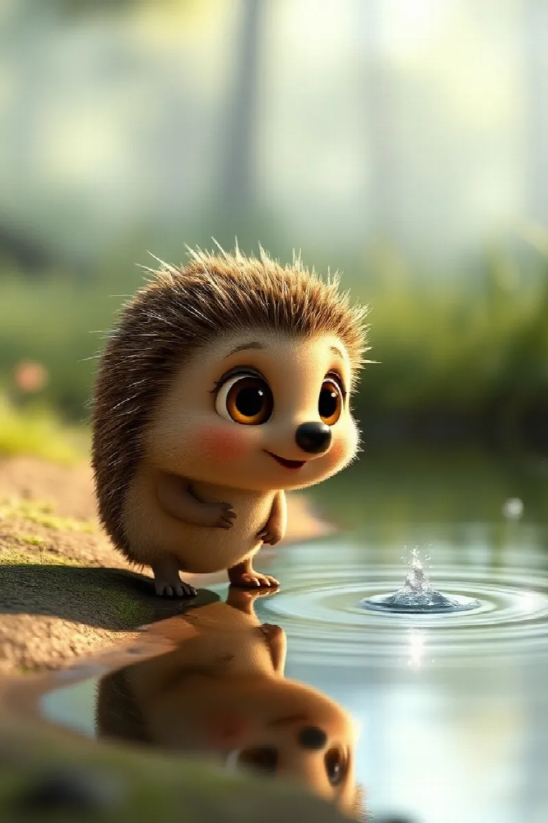 Picture 2 from the tale The Silver Hedgehog