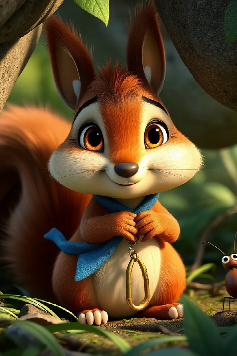Picture 3 from the tale The Squirrel's Golden Key