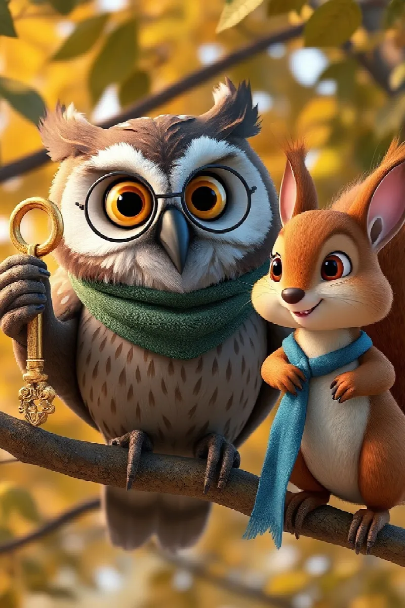 Picture 4 from the tale The Squirrel's Golden Key