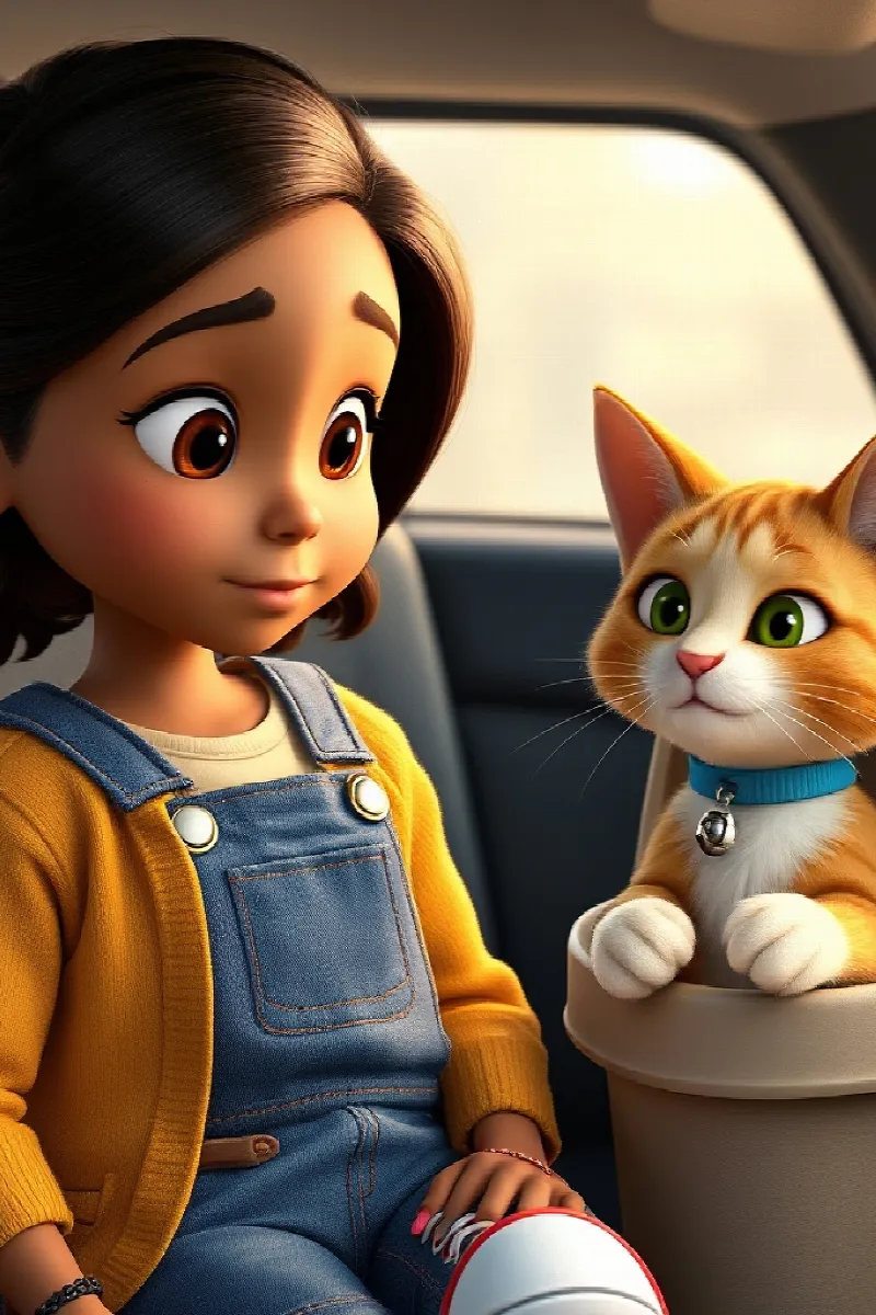 Kız ve Küçük Kedi masalından 3. resim
