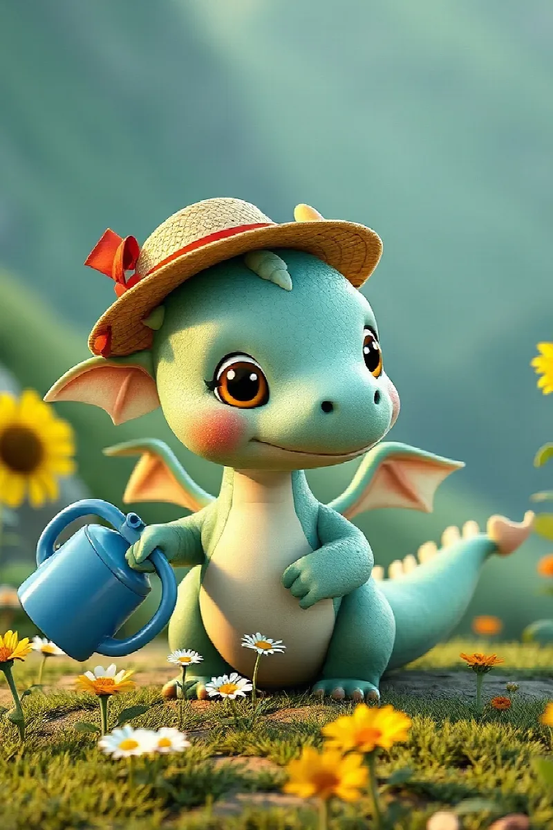Picture 1 from the tale The Little Dragon's Friend