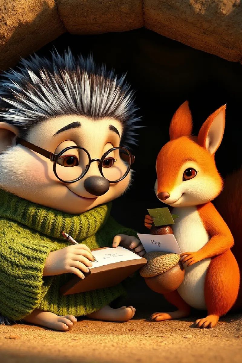 Picture 3 from the tale The Acorn Postmaster