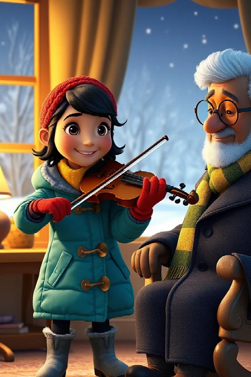 Picture 1 from the tale The Aurora Violin
