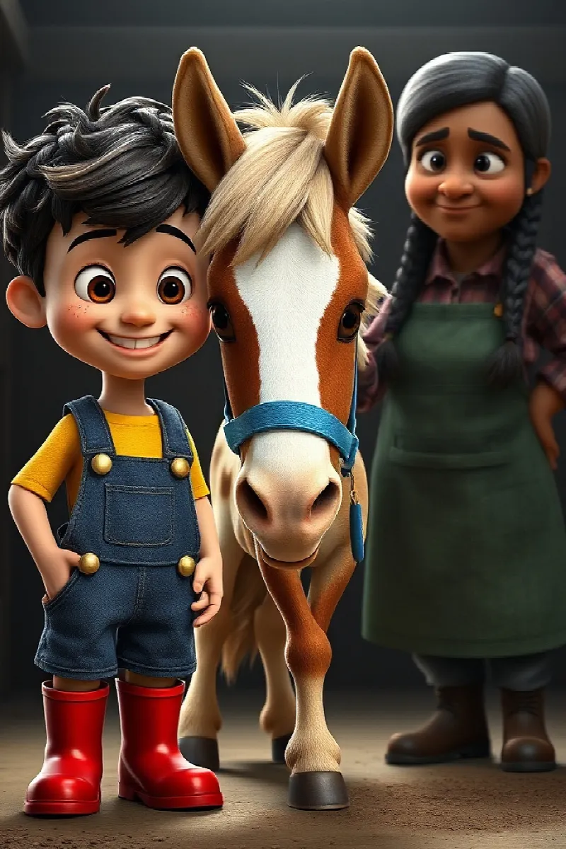 Picture 3 from the tale The Boy and the Rescue Pony
