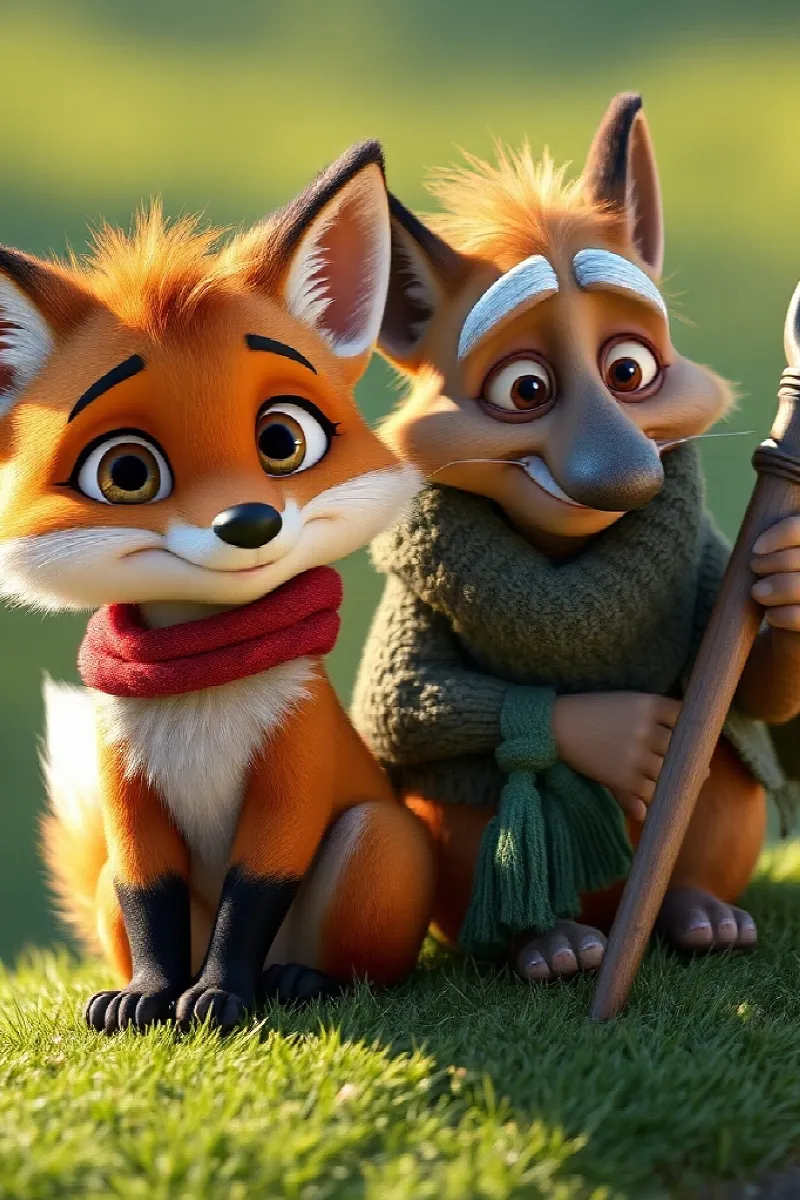 Picture 2 from the tale The Fox's Red Telescope