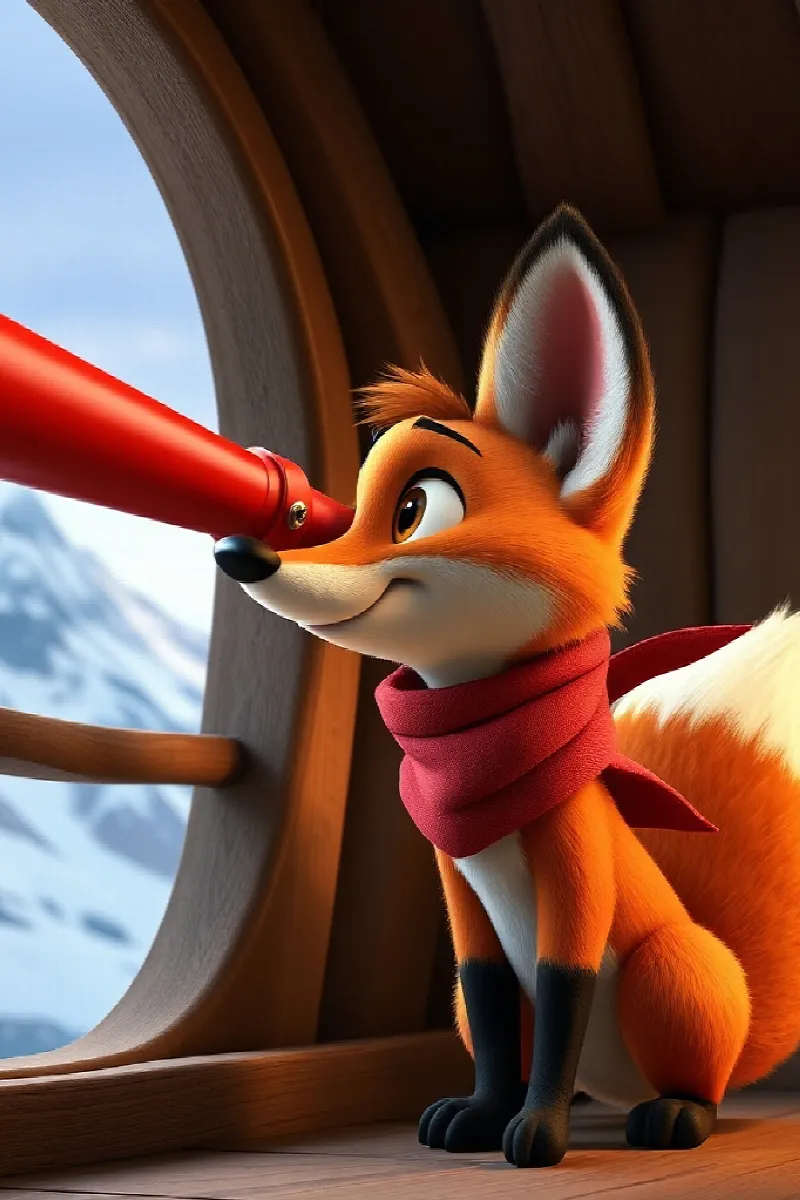Picture 4 from the tale The Fox's Red Telescope
