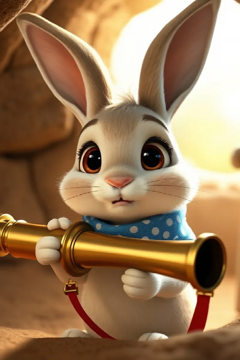 Picture 1 from the tale The Rabbit's New Telescope