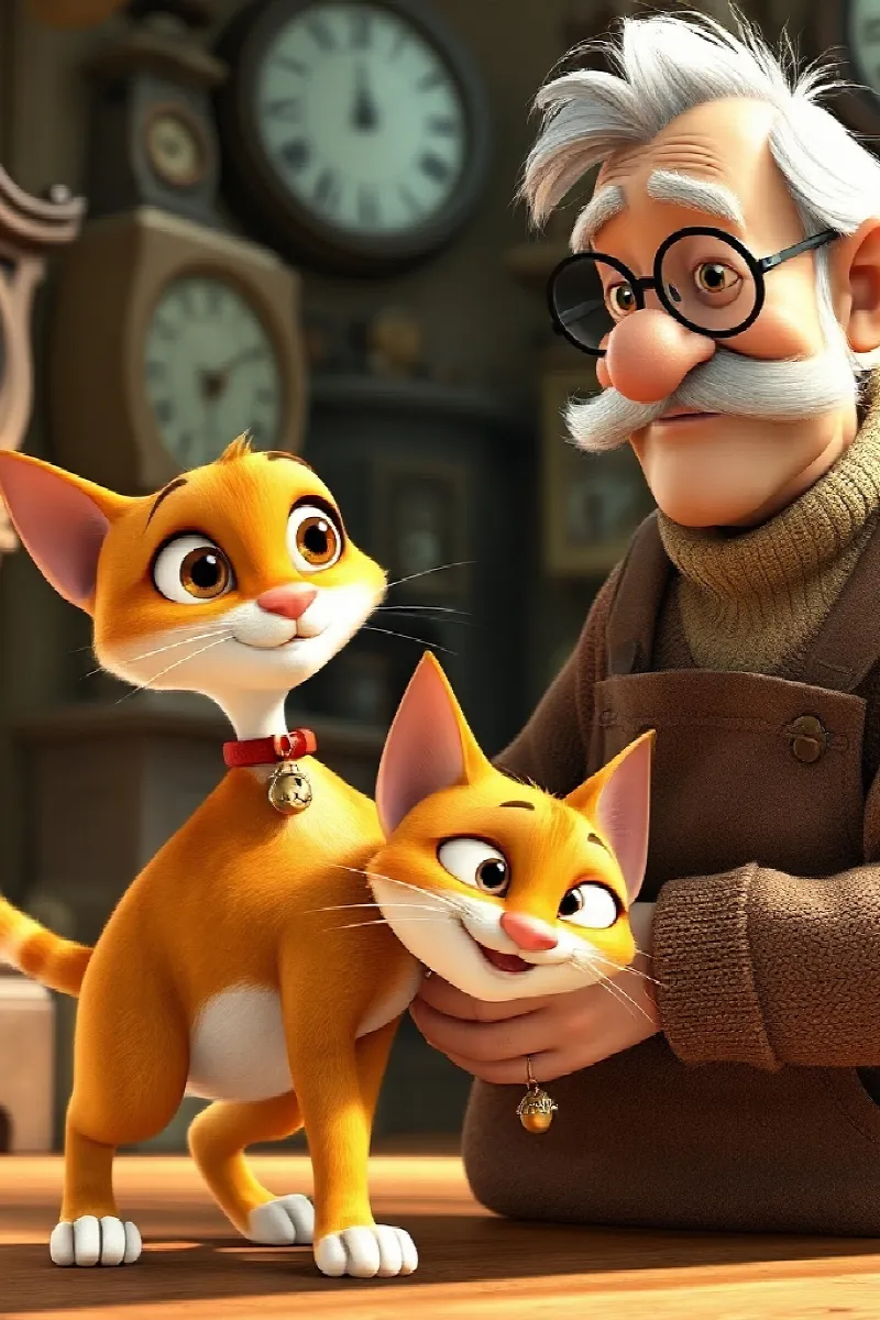 Kedi ve Saatçi masalından 3. resim