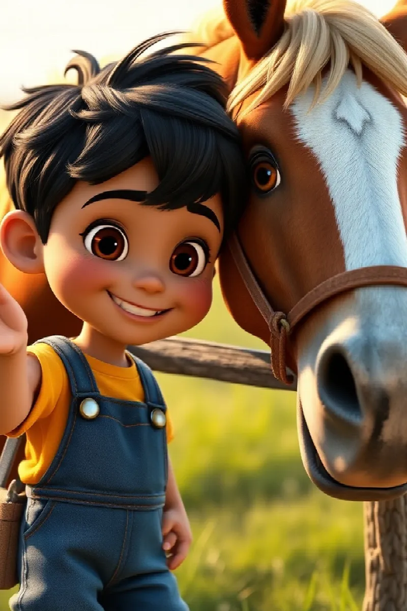 Picture 3 from the tale The Boy and the Little Horse