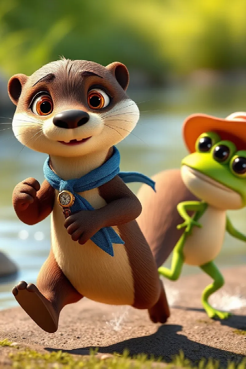 Picture 1 from the tale The Otter Who Borrowed Tomorrow