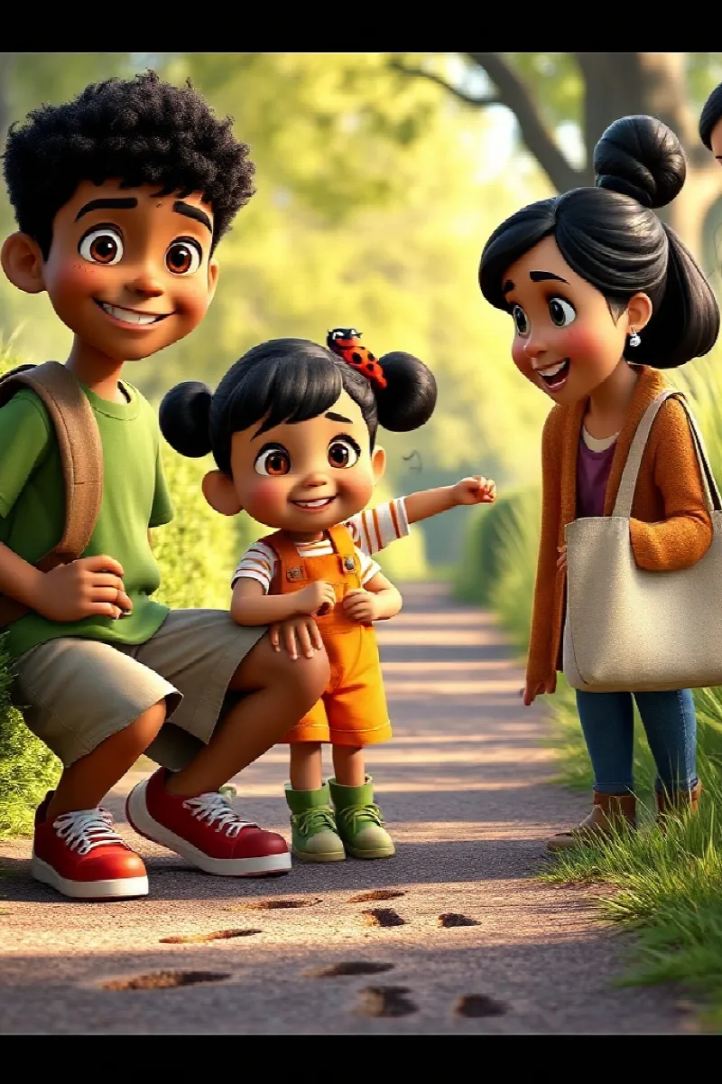 Picture 3 from the tale The Boy and the Animal Trail