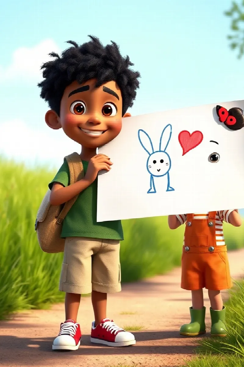 Picture 4 from the tale The Boy and the Animal Trail