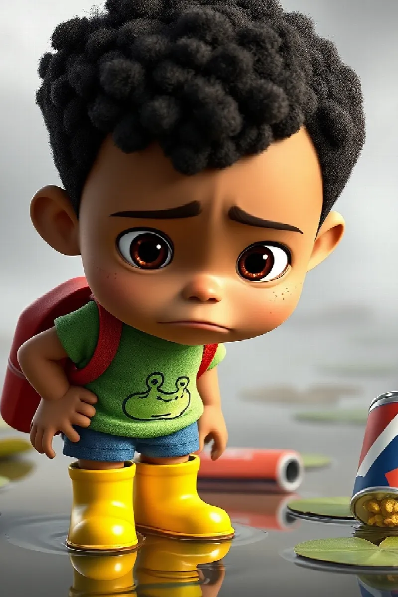 Picture 4 from the tale The Boy and the Frog