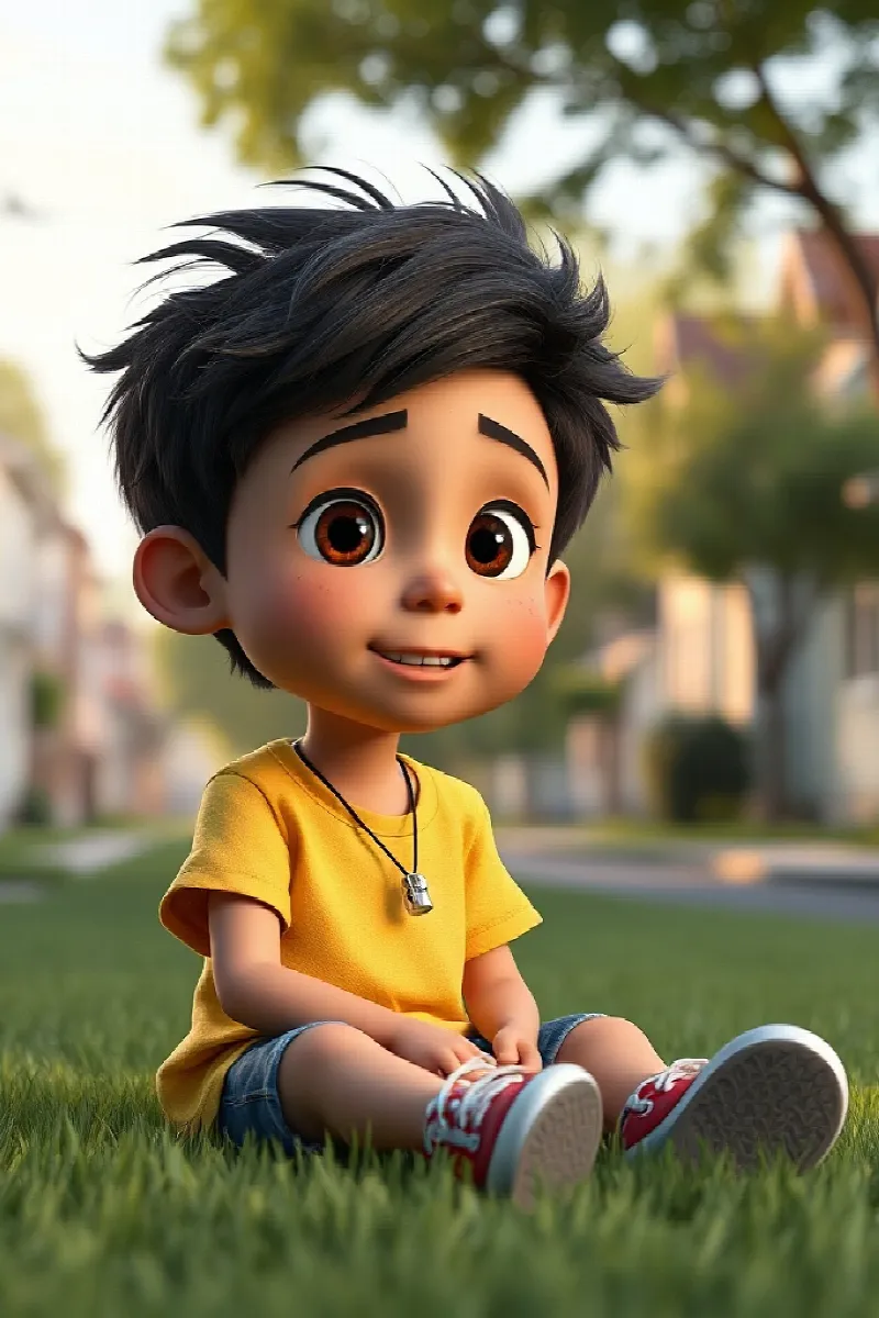 Picture 1 from the tale The Boy and the Singing Cat