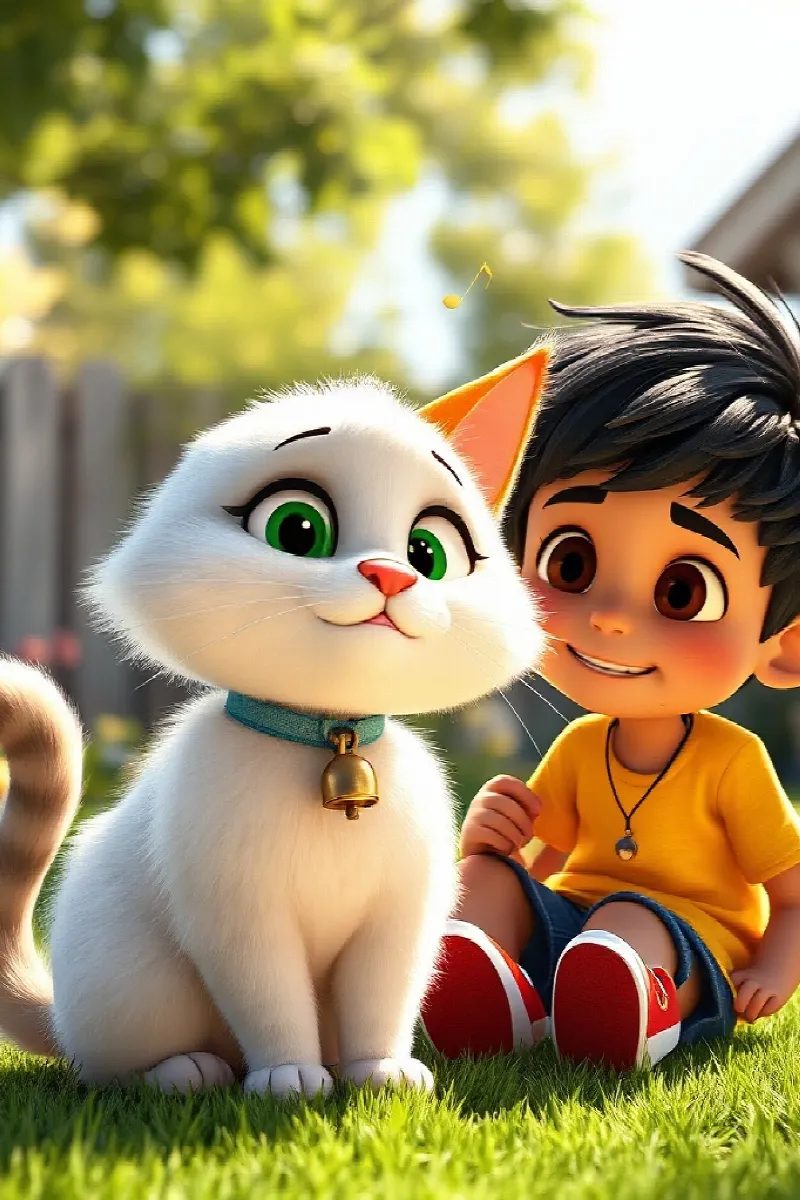 Picture 2 from the tale The Boy and the Singing Cat