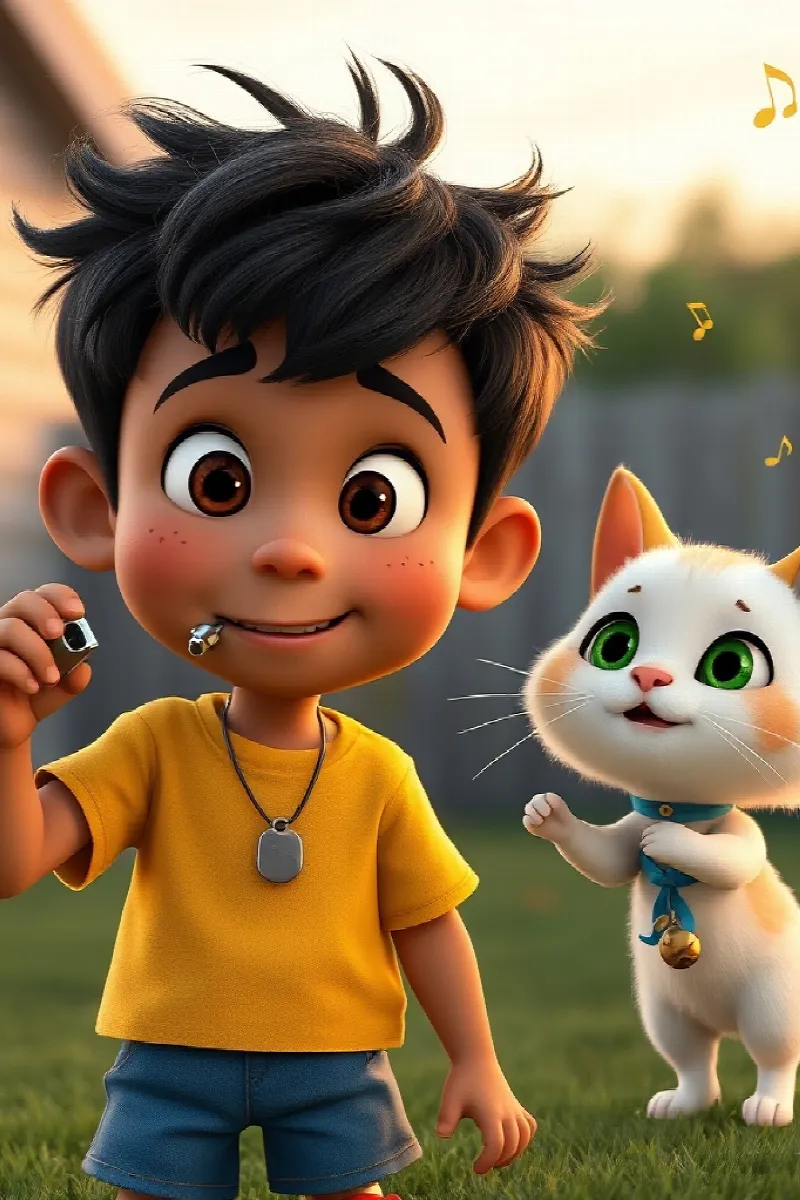 Picture 3 from the tale The Boy and the Singing Cat