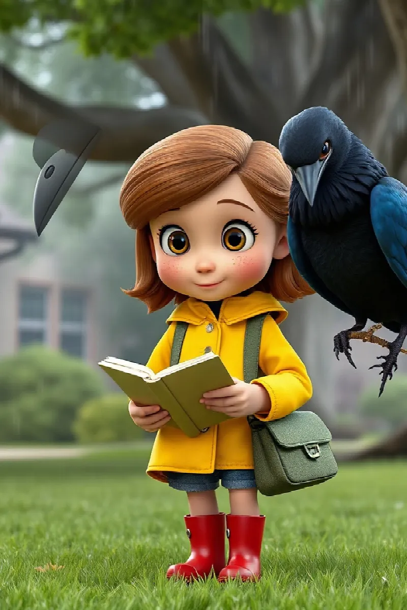 Picture 2 from the tale The Girl and the Raven
